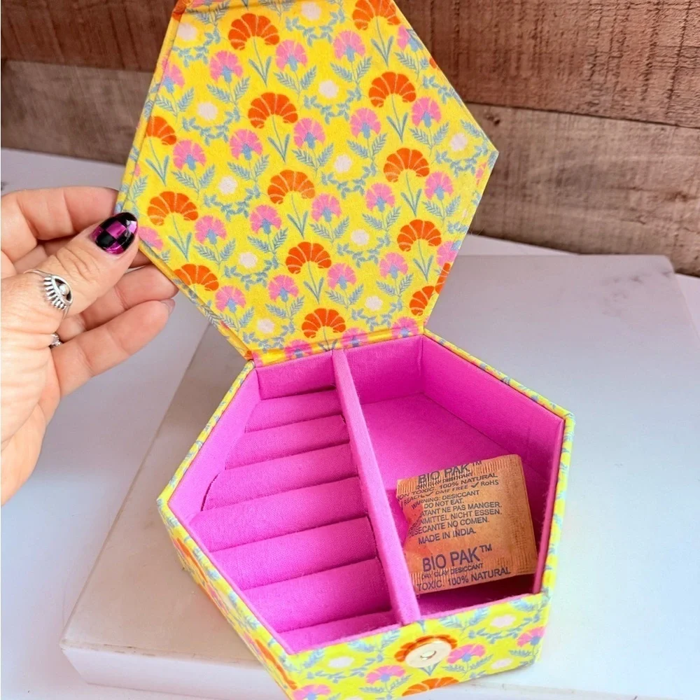 Anthropologie Annie Floral Jewelry Box